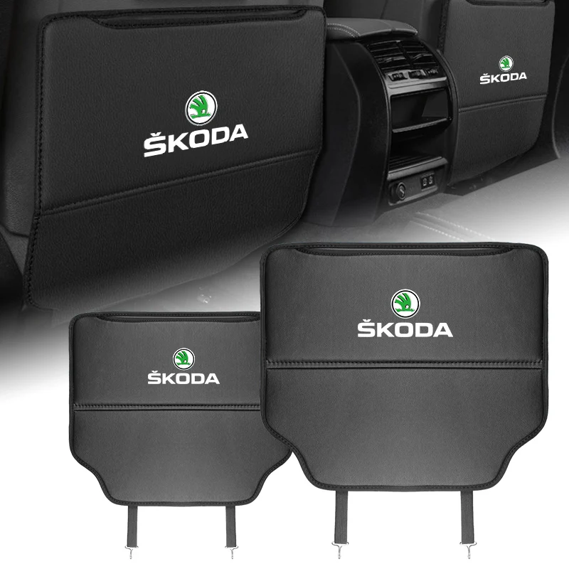 1pcs Car Antikick Pad Seat Back Protector Cover For Skoda Octavia