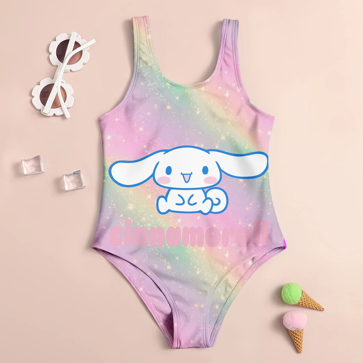 Baby Swimsuit Girls Sanrio Cinnamon Dog Children's Swimwear 2024 Sell Like Hot Cakes Beach Swimsuit Kids Girl Girls' Infant 6