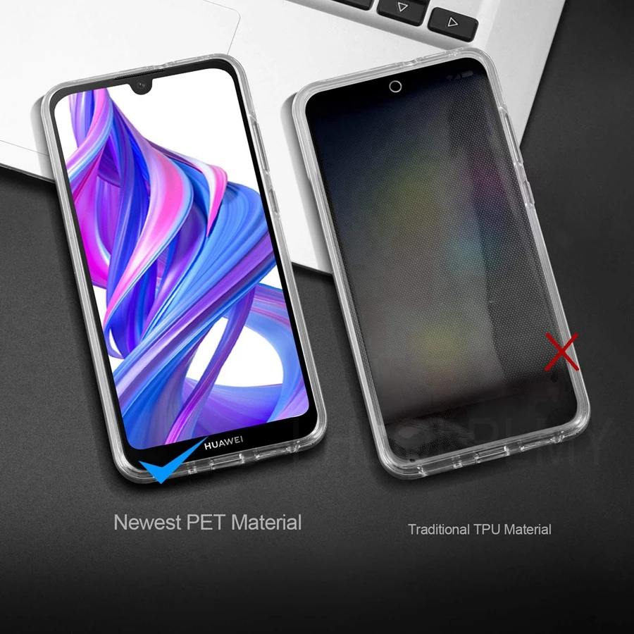 Double Sided Clear Protective Phone Case with 360° Full Coverage