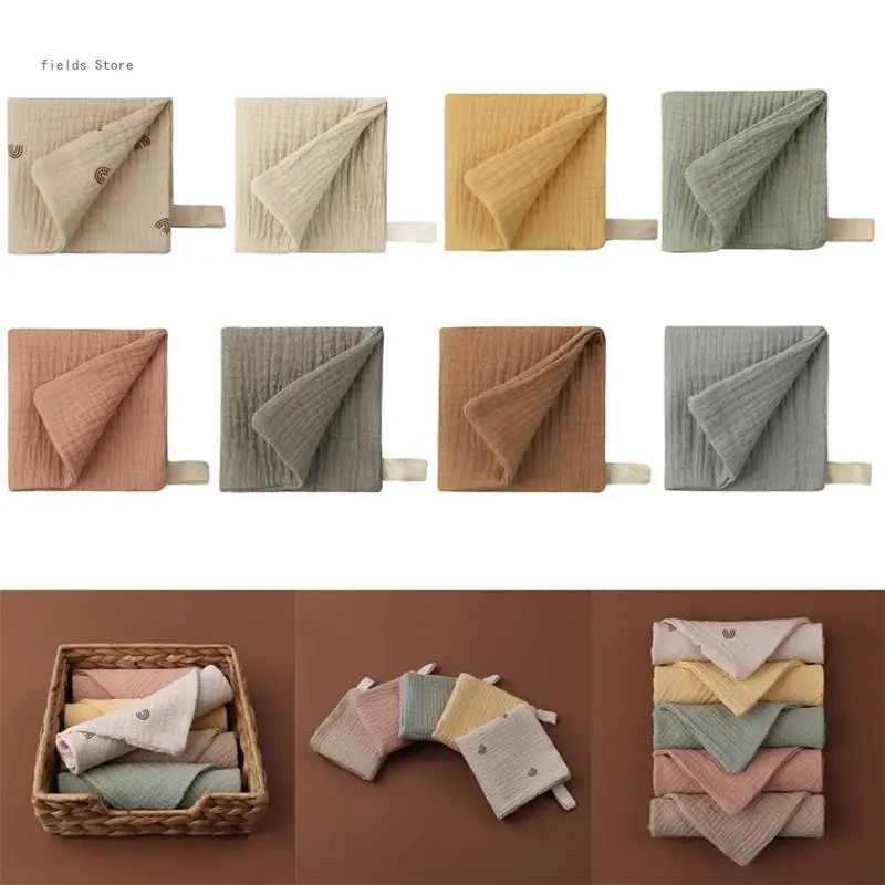 Wide Usage Baby Washcloths for Newborn, Soft Muslin Baby Wash Cloths 8