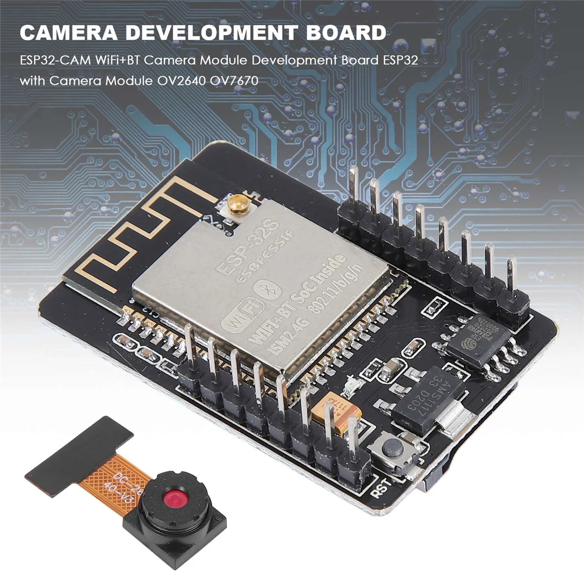 ESP32-CAM WiFi+BT 카메라 모듈 개발 보드 ESP32 카메라 모듈 OV2640 OV7670 jasmine 탑재
