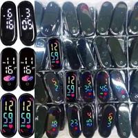 10 PCS Multiple models Colorful Kid Watch's Movement Children Styles Sport Waterproof Digital Watch Accessories Led Clock Box