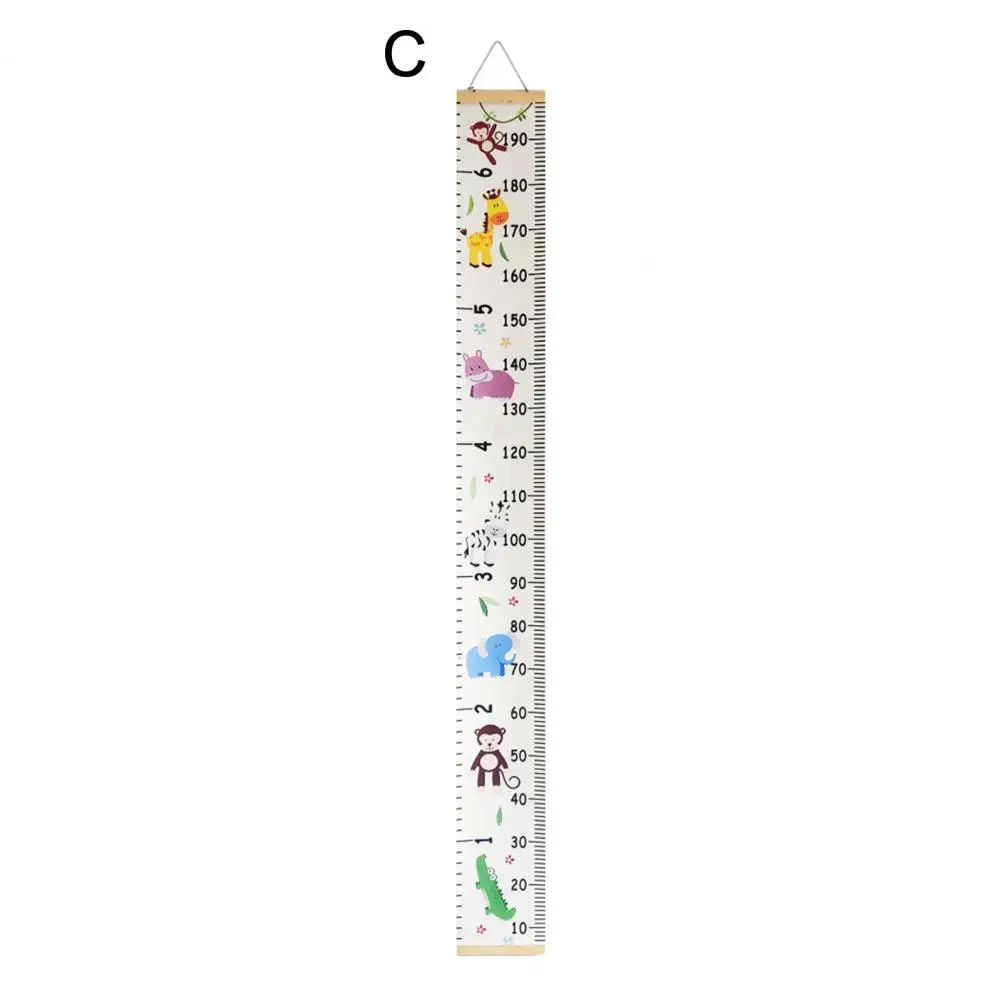Kids Growth Chart Height Tracking Decor for Kids Room Children's Growth Chart Wall Hanging with Cartoon for Boys Bedroom