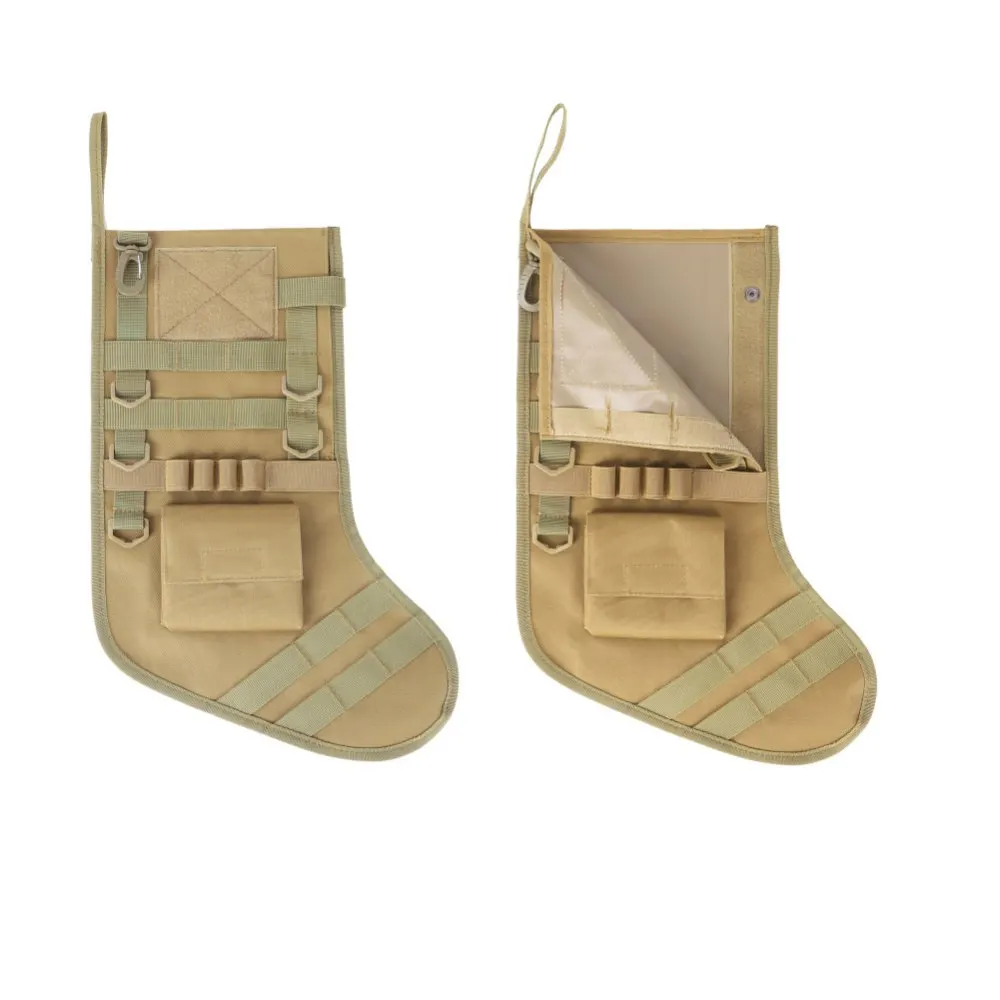 Tactical Christmas Gift Socks Outdoor Sports Pendant Military Bag Accessories Storage Bag Military Style Christmas Stocking christmas stockings