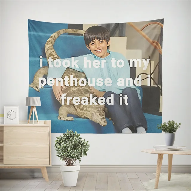 Aertemisi Ravi Elvittem A Penthouse -Ba, És Kiborítottam Gobelin Fali Függő Művészet Hálószobás Nappali Dekoráció Partira