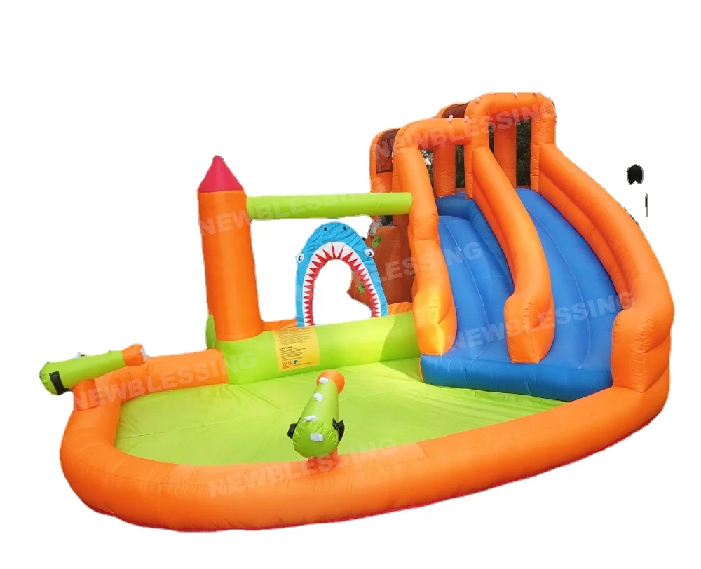 Inflatable Water Slide Backyard Double Slide with Jumping Bouncer Water Slide for Kids Children's Day 1 Inflatable Water Slide Backyard Double Slide with Jumping Bouncer Water Slide for Kids Children's Day 1