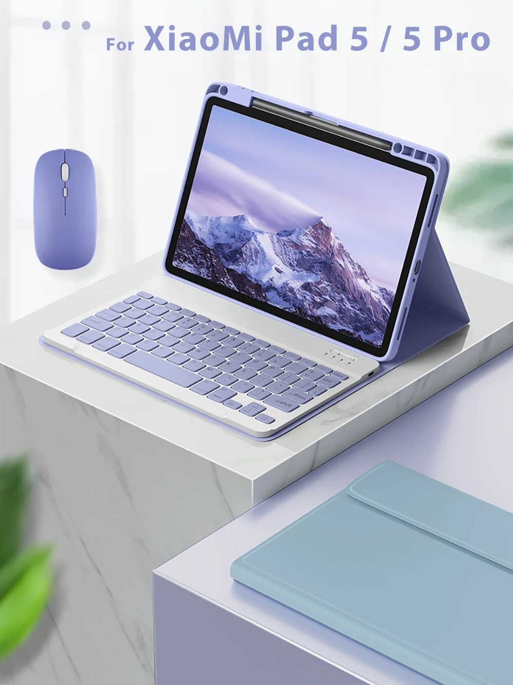 Capa sem Fio do Teclado Mágico do Mouse Estojo de Lápis para Xiaomi Pad Pro mi Pad 11 12.4 2023 Mipad 6 - Imagem 4