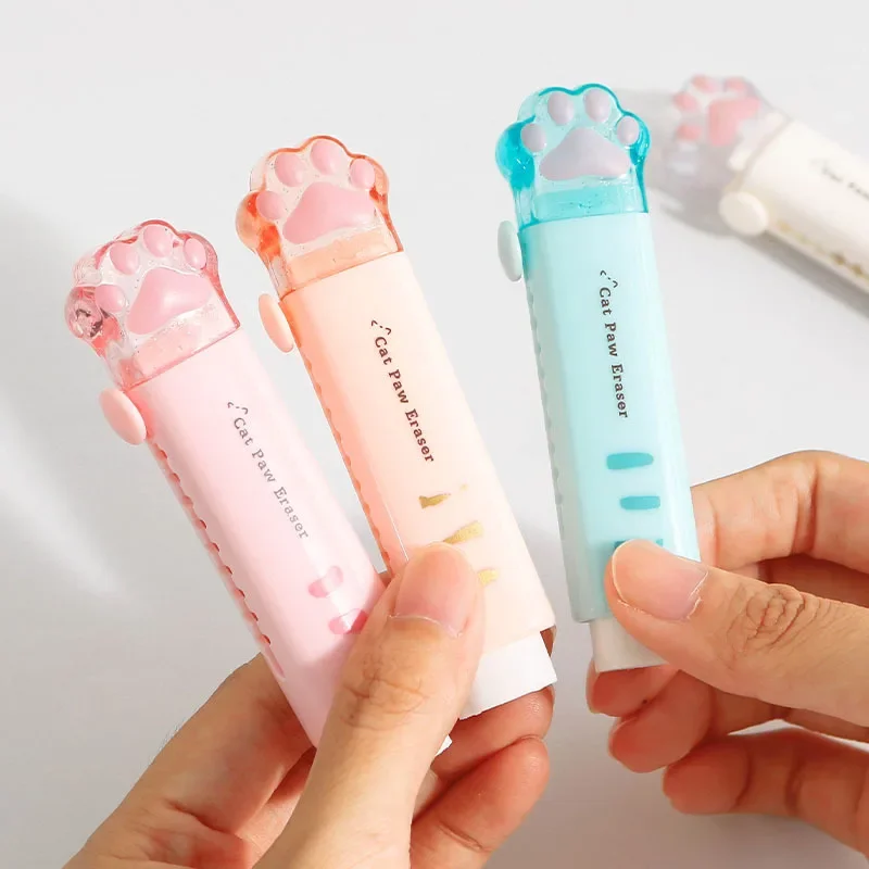 Pencil Eraser Kids Students Big Eraser Cartoon Cute Pencil Eraser Student Rubber Art Painting School Supplies Office Erasers Gift