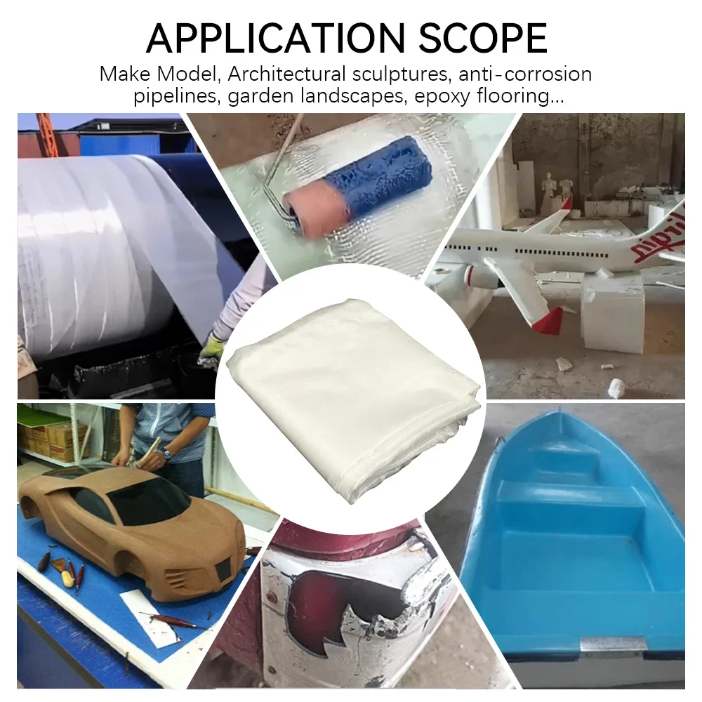 Ultra-Thin High-Temperature Resistant Glass Fiber Cloth - 1pc 1.27x1m