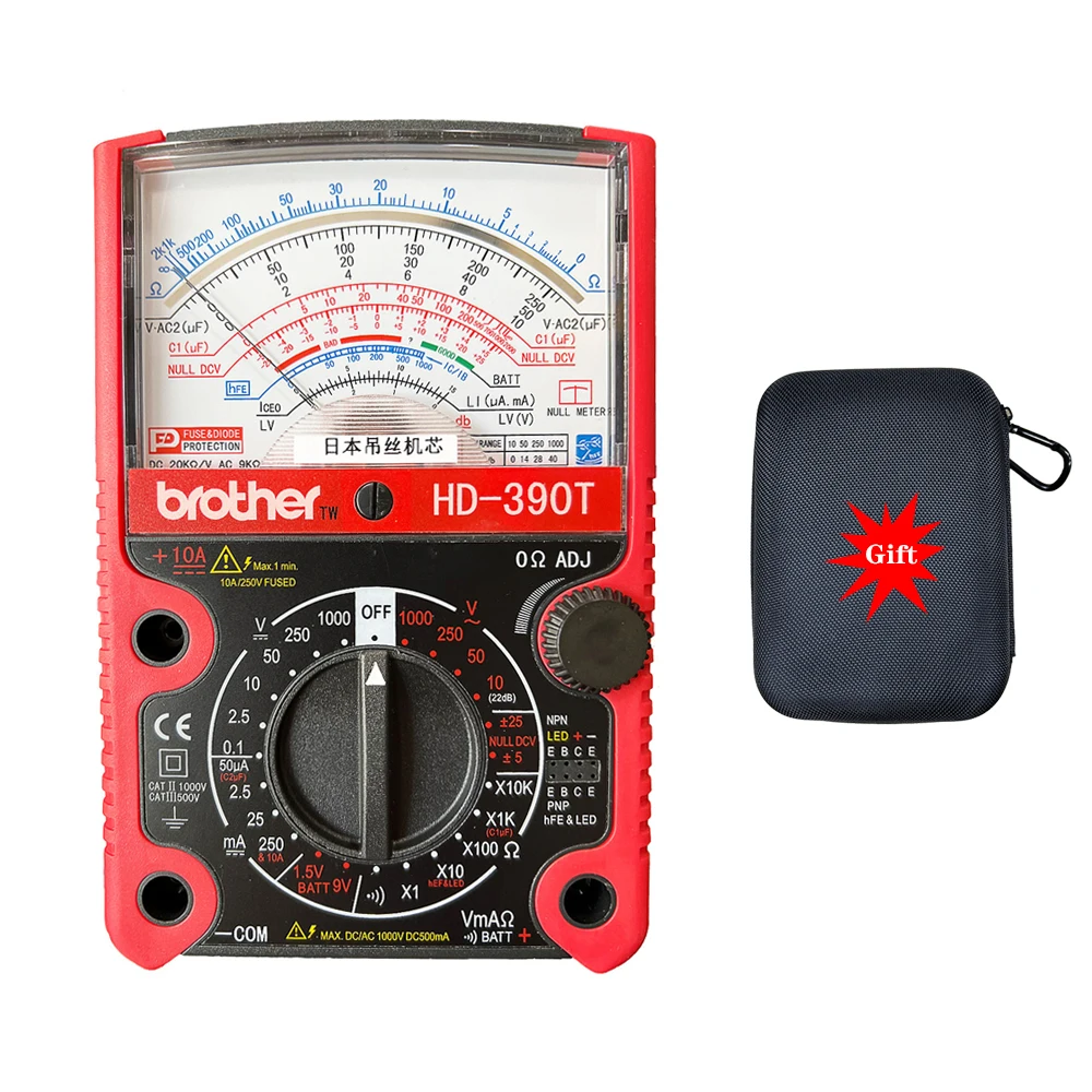 Brother HD 390T Analoge Multimeter Hoge Precisie Mechanische Onderhoud