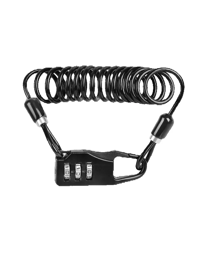 Nuevo casco de montaña con cable de seguridad para bicicleta, motocicleta, bicicleta eléctrica, portátil, con contraseña y cable de bloqueo_voghion.com