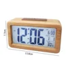 Wooden Alarm Clock Sensor Digital Backlight Time Display Electronic Clocks for Household Bedroom Ornaments 3