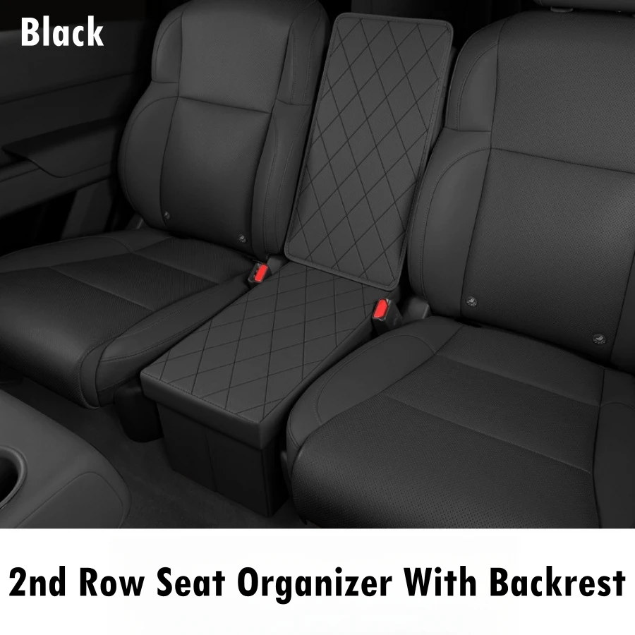 6인승 현대 팰리세이드 및 산타페 2열 차량용 시트 오거나이저 등받이 콘솔 오거나이저 뒷좌석 박스 장난감 박스 수납함