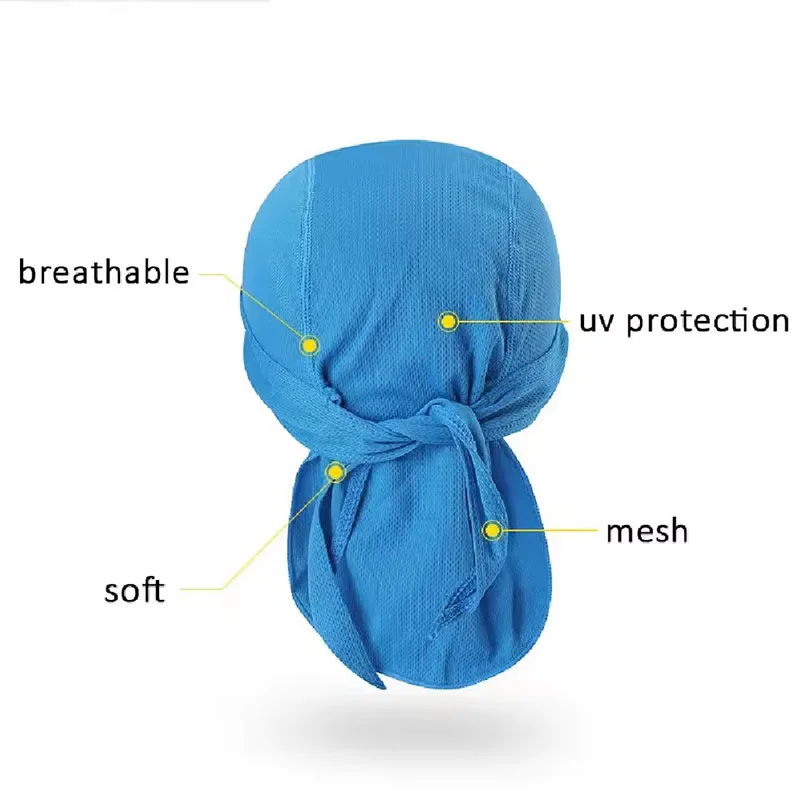 Men's Quick Drying Cycling Sunscreen Durag Headscarf Running Exercise Headscarf Outdoor Sports Brimless Urinal Cap
