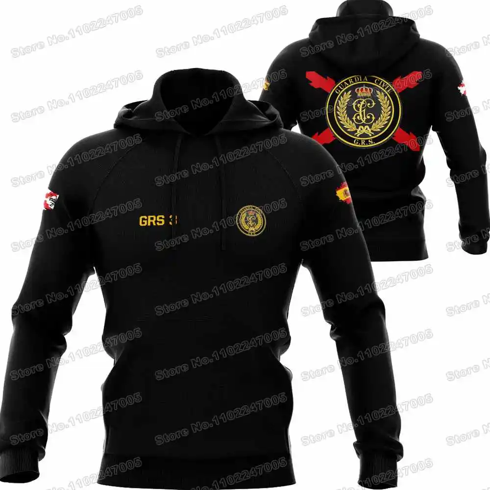 Reducción Empleado Tomar conciencia Sudadera Fit GRS 3 Guardia Civil Española para hombre, Sudaderas con  capucha militar del ejército español,