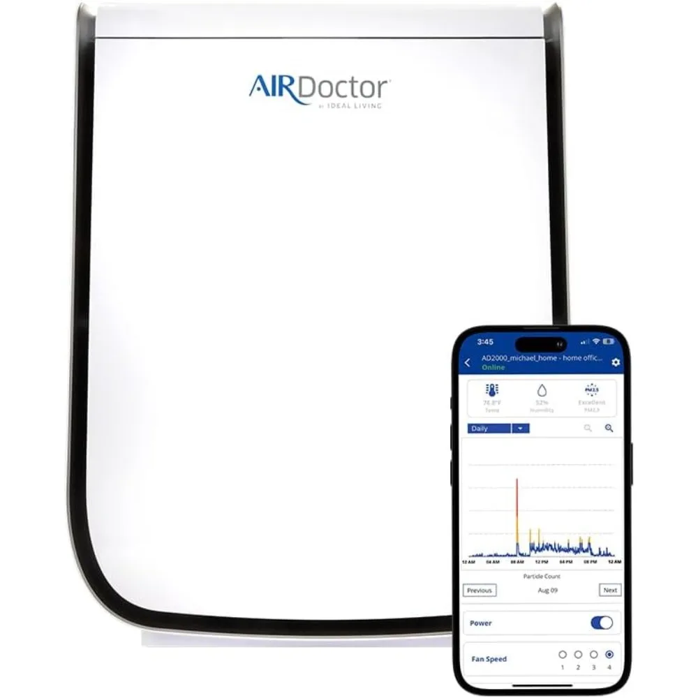 

AIRDOCTOR 2000i SMART для небольших комнат и средних/маленьких спальни. 3-ступенчатая фильтрация с, ультраhepa, углеродом/VOC(AirDoctor 2000i Smart)