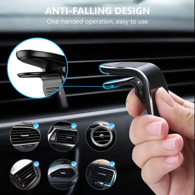 Upgrade your driving experience and enjoy the convenience of hands-free phone accessibility with the Magnetic Car Phone Holder.