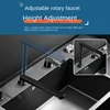 Multifunctional Nano Stainless Steel Kitchen Sink with Cover Plate, Thickened Single Basin Island Table Sink 88*51*22CM 3