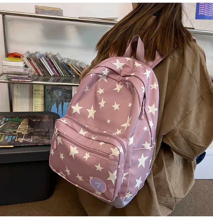 Kawaii Starry Large Capacity Harajuku College Backpack