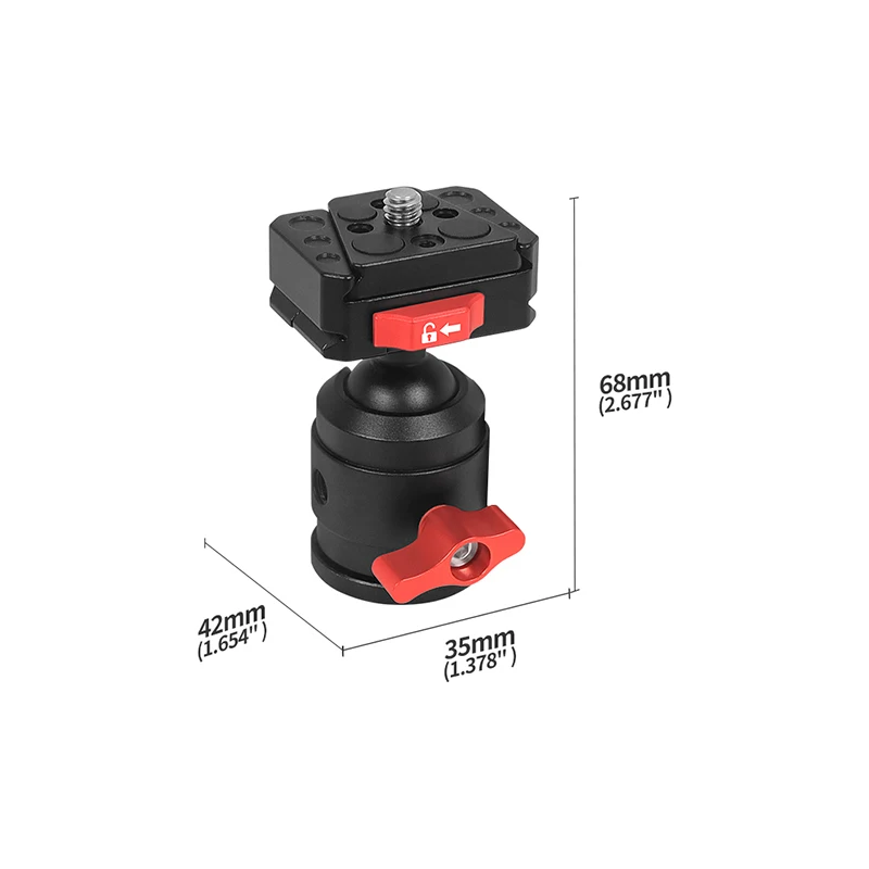 Aluminum Tripod Mount with 360 Rotation for Camera