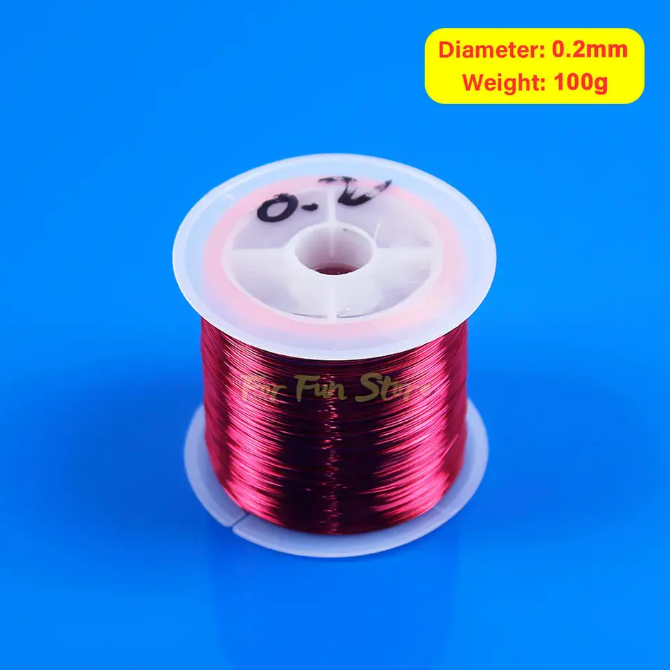For Fun Copper Wire Enameled Wire 0.1mm -1.0mm Multi-purpose Bead String Cable Conductive Copper Wire Magnet Wire Bare Wire Coil image 11