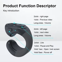 Fingertip Remote Control For Tik-Tok Scrolling Ring Wireless Camera Shutter Selfie Button Bluetooth Page Turner for iOS Android - Image 6