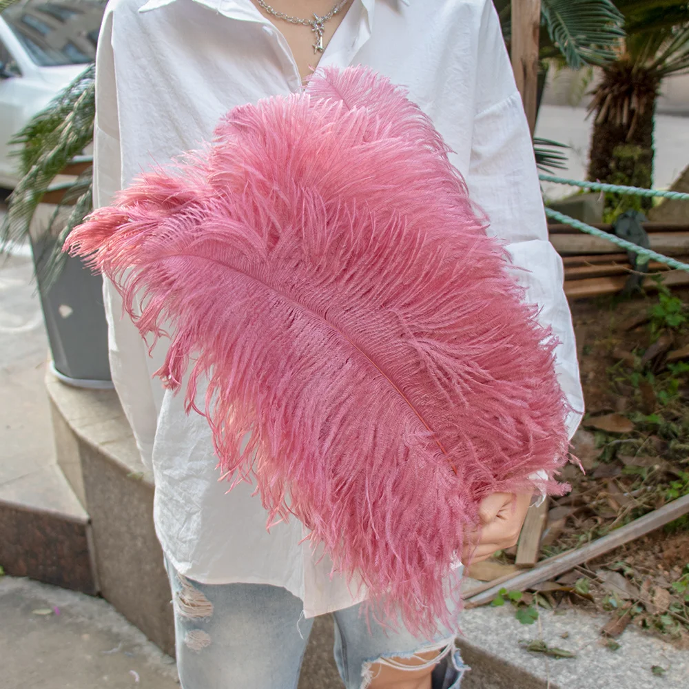 High Quality colorful Large Ostrich Feathers Bulk 16-24inches Plume for  Wedding Party Centerpieces Decor Home Vase Accessories - AliExpress