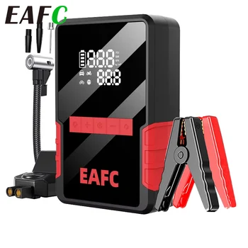 4 in 1 1200A Jump Starter Power Bank 16000mAh 150PSI Compressore d'aria Pompa per pneumatici Caricatore portatile Dispositivo di avviamento per auto Booster