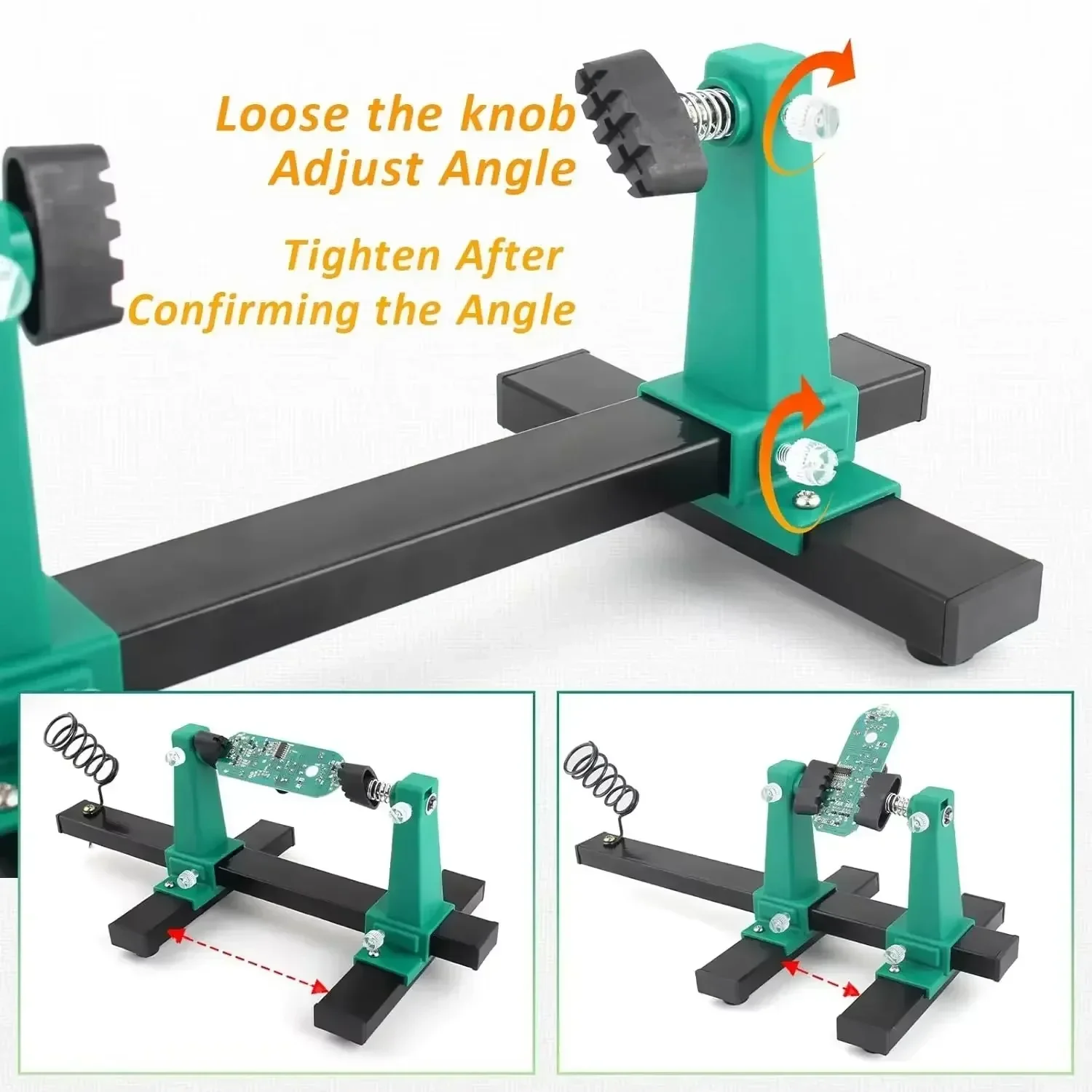 Rotating soldering stand shown from different angle