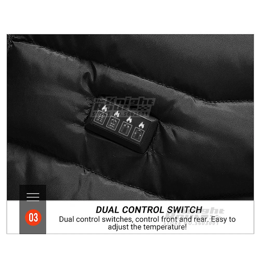 Self Heating Jackets 23 Areas Men's Women's USB Vest Jacket Winter Fishing Camping Ski Warm