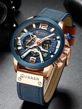 CURREN Casual Sport Watches for Men Top Brand Luxury Military Leather Wrist Watch Man Clock Fashion Chronograph Wristwatch 