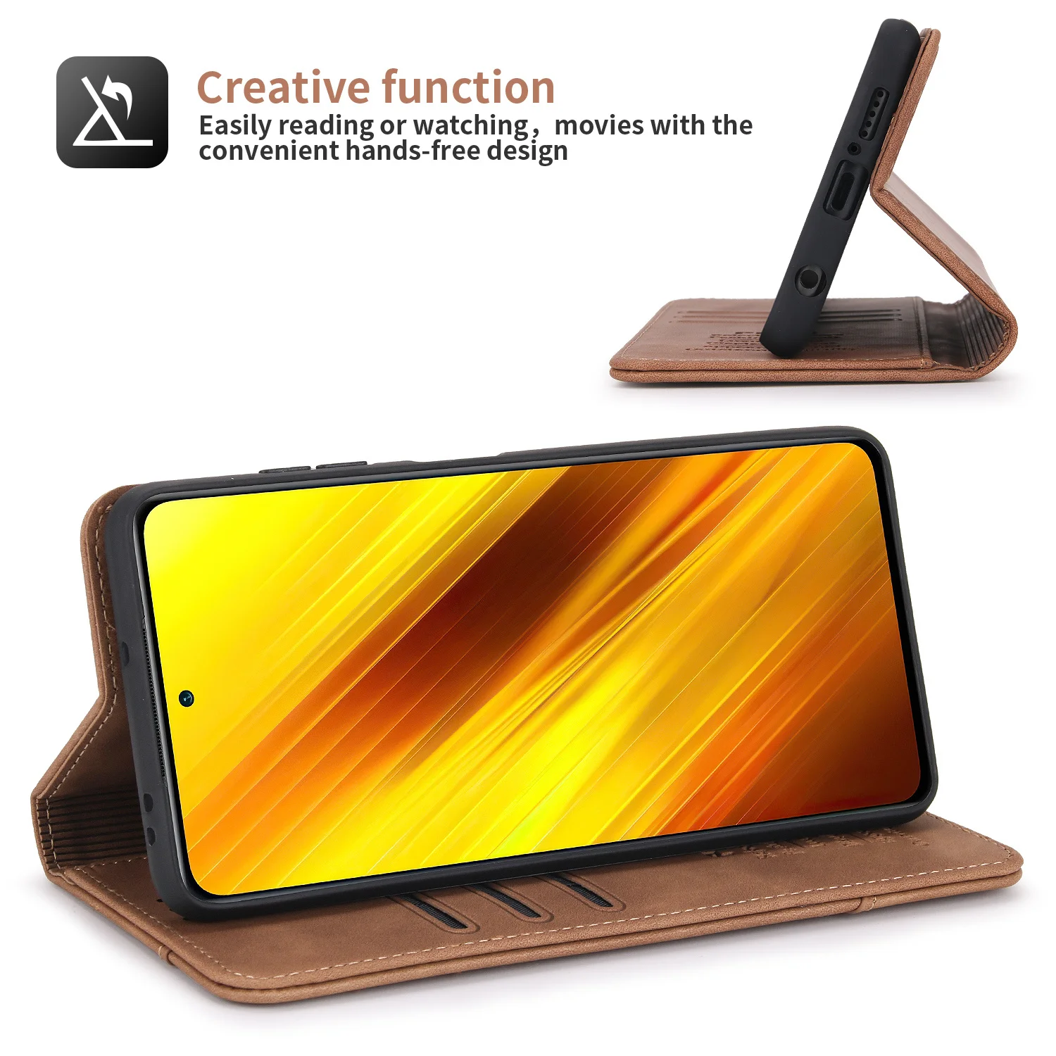 Leather Phone Case Leather Wallet Case Leather Case Phone Case Flip Leather Case For Xiaomi Poco X5 Pro X3 GT X4 M4 Pro F4 F3 M3 C40 M5S Mi 13 12T 10T 11 12 11T Lite 5G Magnet Wallet Cover