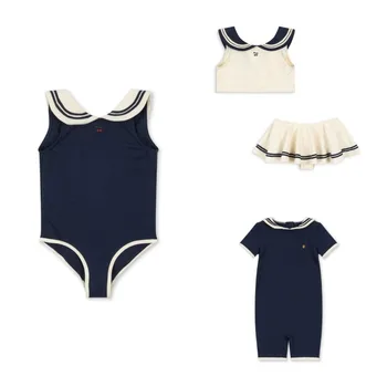 Baby Swimwears Navy Style Boy One-Pieces Sunscreen Girls' Swimsuit Kids Swimwear for Girls Bikinis Bebe Swimming  Boys Swimsuits 1