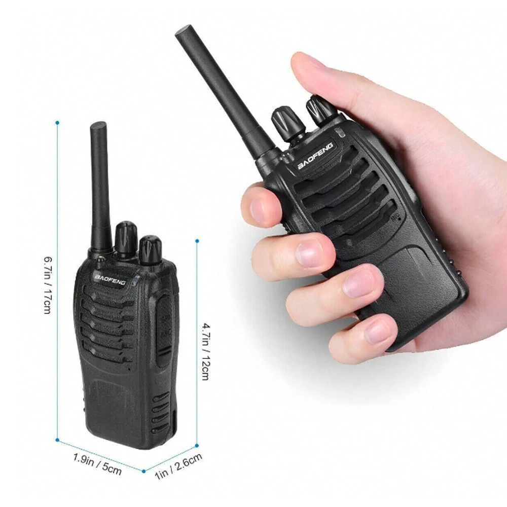 Baofeng BF-88E Pmr Handheld Intercom Communicator 16 Kanaal Lange Afstand Gesprek Walkie Talkie 5W 446Mhz Home Hotel Radio 2