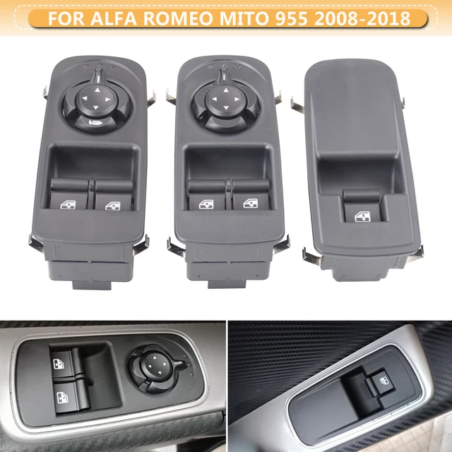 Interruptor Elevalunas Alfa Romeo MiTo Interruptor Elevalunas Eléctrico Para Alfa Romeo MiTo (955) 2008-2018 - Lado Conductor, Número OEM 156085170 Interruptor Elevalunas Eléctrico MiTo