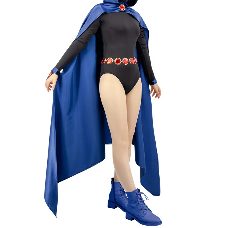 P-jsmen Anime Teen Titans Superhero Raven Cosplay Waist Belt Stone