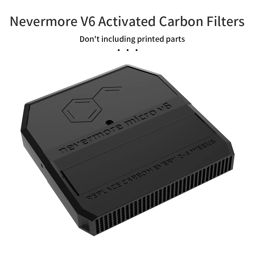 FYSETC Nevermore V6 DUO 활성탄 필터는 Voron V2 Trident V0용 탄소를 포함한 업그레이드된 3D 프..