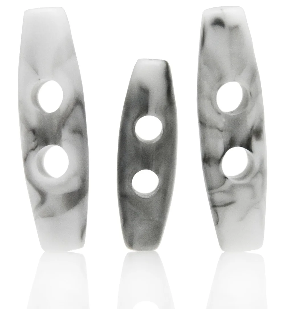 Harz-Knopfknöpfe für Damen, Kleidung, handgefertigt, Mantel-Zubehör, Marmorierungsknopf, 2 Löcher, Dapple-Horn-Schnalle, 30 mm, 39 mm, 5 Stück, 10 Stück – Detail 1