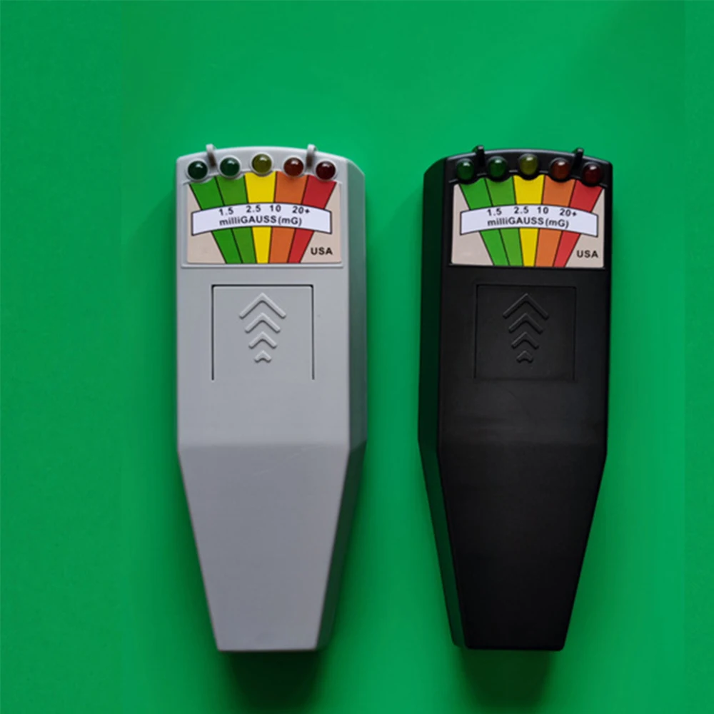 Radiation Detector Electromagnetic Field Radiation Tester EMF Reader Electromagnetic Detector Magnetic Field Meter 5 LED Indicator Gauss Meter