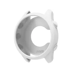 Silicone Protective Case Cover for Smartwatch - Durable Frame Shell Bumper (WHITE)