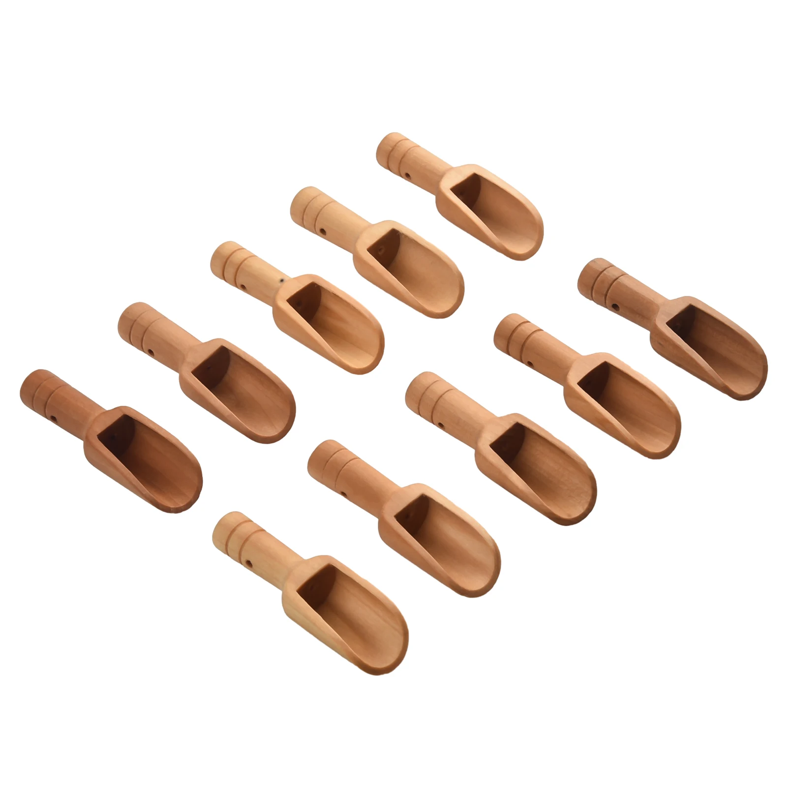 

10pcs Tea Spoon Scoop Small Salt Shovels Mini Scoop Wooden Teaspoon Milk Powder Scoops Teaware Accessories Spoon