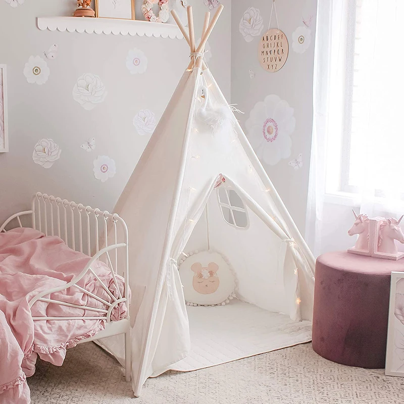 1.8m Children's Teepee Tent for Kids Indoor Outdoor Tipi Child Tent Play House Wigwam for Children Tent House 5
