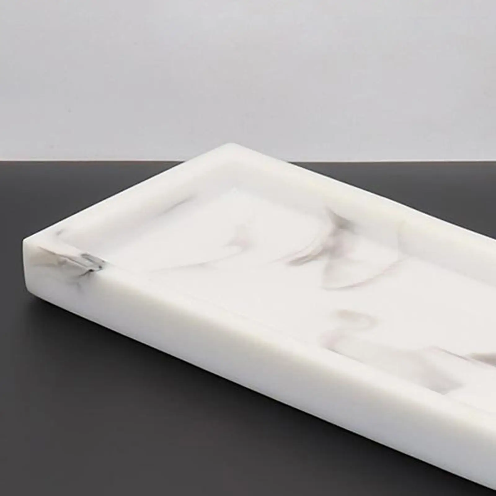 Nordic Imitation Marble Resin Tray for Bathroom Toilet Vanity