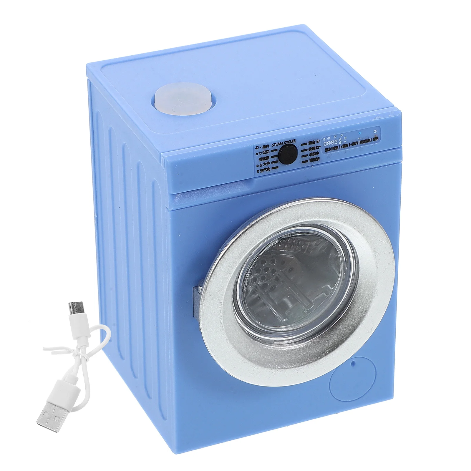Portable Washer Washing Machine Model Toy Tiny Dollhouse White Mini Appliance Office