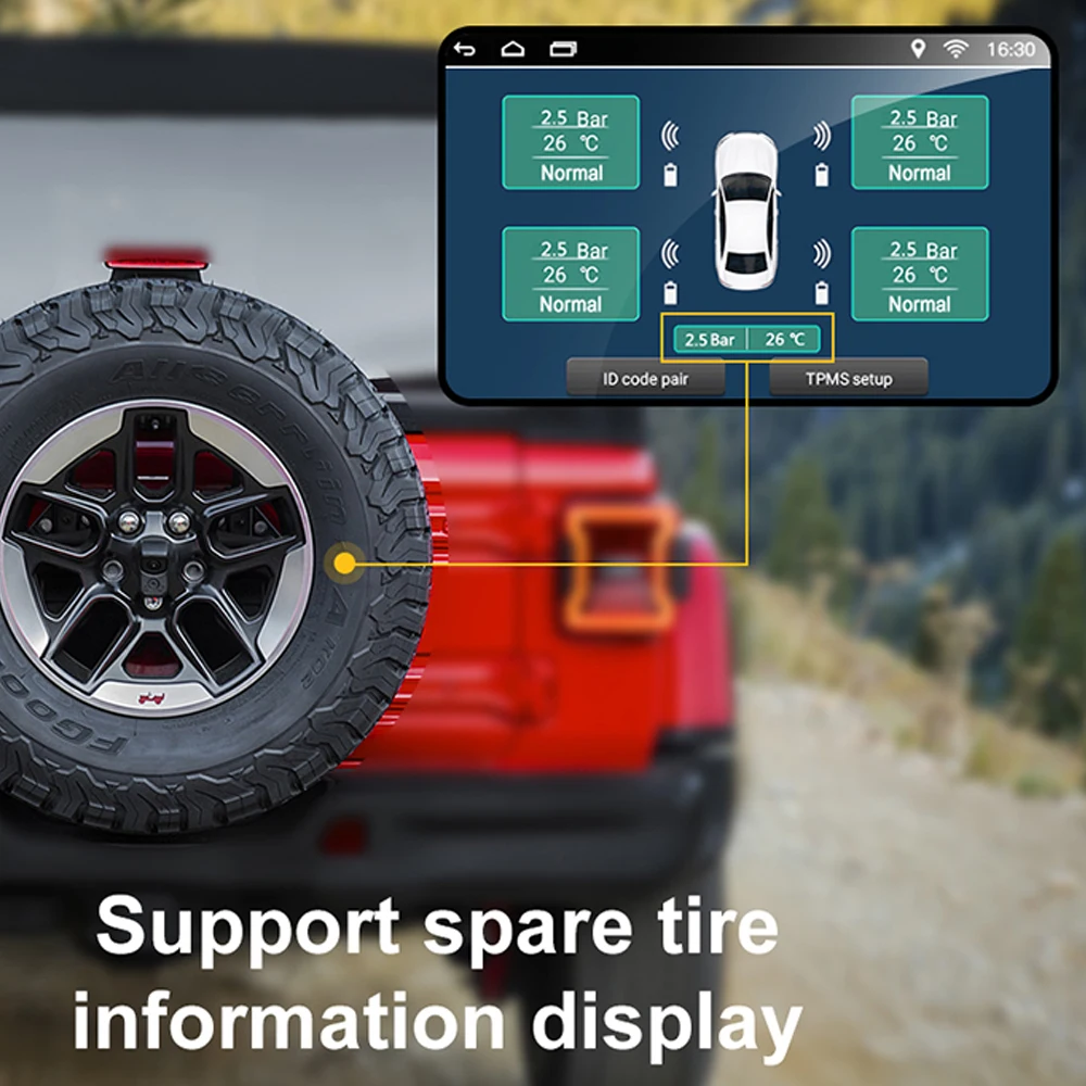 Ÿ̾ з ͸ ý, USB TMPS, ȵ̵ ̼ 溸 ý, USB ȵ̵ ڵ TPMS, 4 