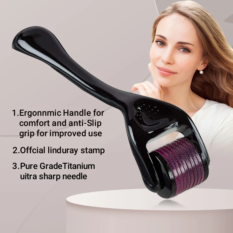 540 Derma Roller Microniddle Roller For Hair Growth 0.2/0.25/0.3mm Needle Length Skin Care Tool Titanium
