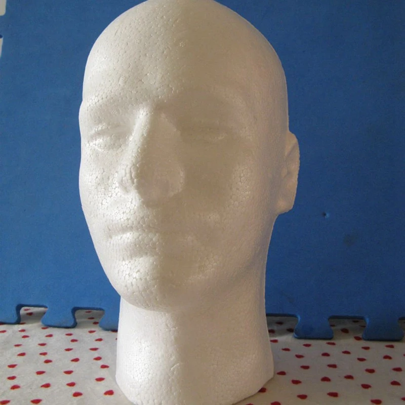3X Male Wig Display Cosmetology Mannequin Head Stand Model Foam White