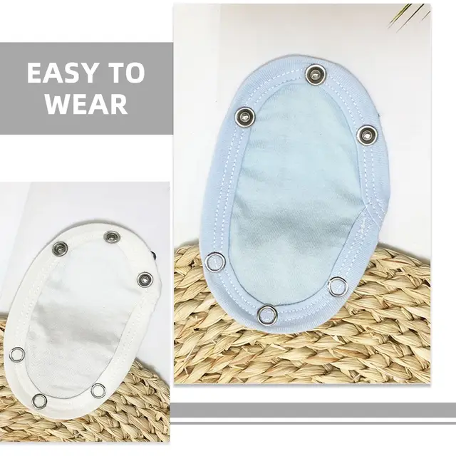 10pcs Baby Romper Crotch Extenders - 9.3-9.5mm Push Button Snaps For Bodysuits