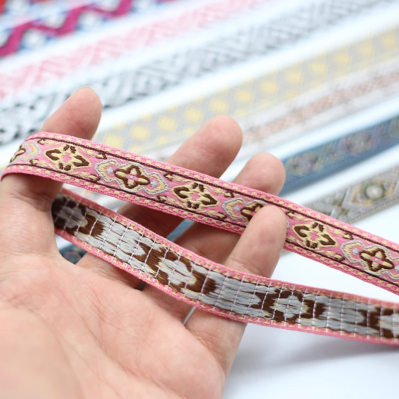 2M Fashion Ethnic Jacquard Webbing Bag Shoulder Strap Waistband Ribbon DIY Textile Garment Decorative Sewing Accessories