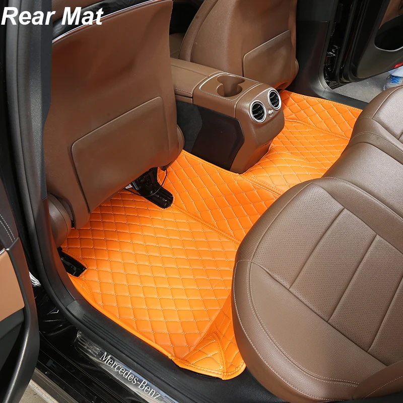 맞춤형 가죽 자동차 바닥 매트, BMW 시리즈 1 E87 2007 2008 2009 2010, 자동차 인테리어 액세서리 카펫 러그 발 패드, 1 개